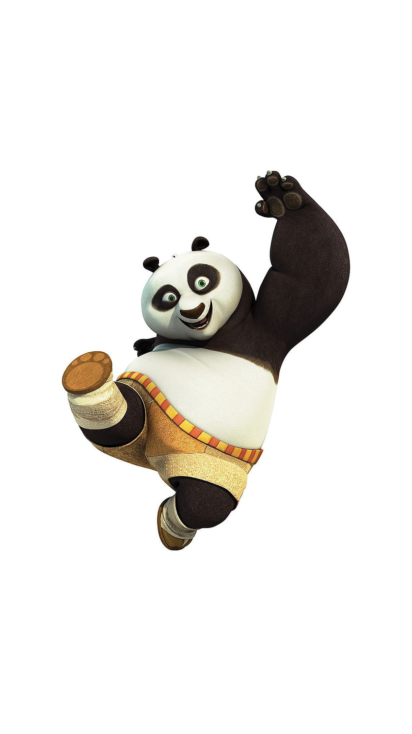 Kungfu Panda Animal Dreamworks Kick Cute Anime Android, android panda Tapeta na telefon HD