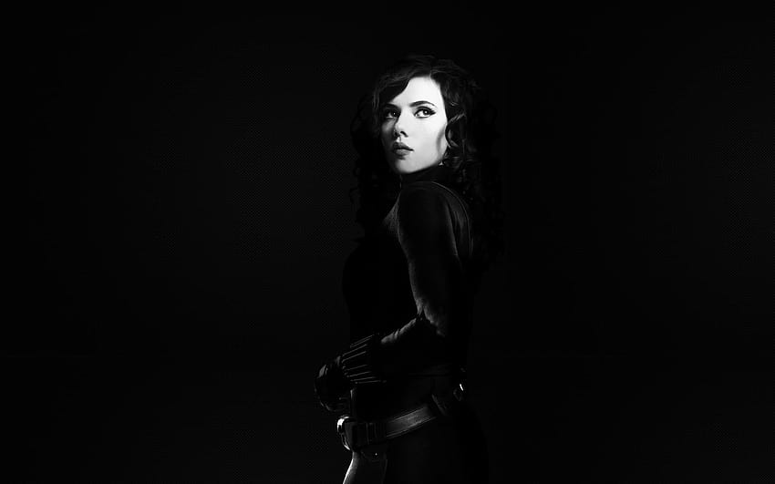Scarlett Johansson Bw Avengers Black Widow • Pour vous, veuve noire pc esthétique Fond d'écran HD