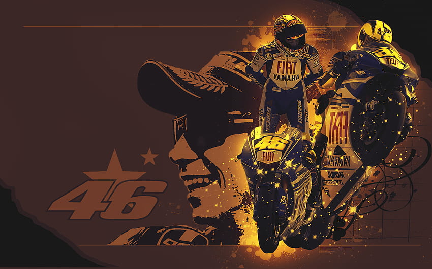 Valentino Rossi VR 46 and backgrounds HD wallpaper