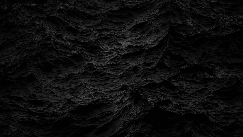 3840x2160 の黒い波、暗い波 高画質の壁紙