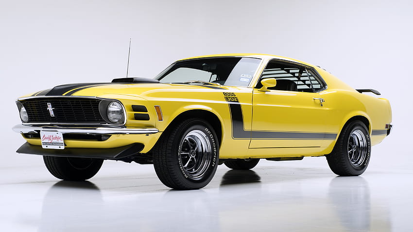 Muscle car, yellow, 1970 Ford Mustang Boss 302 , 3840x2160, U 16:9 ...