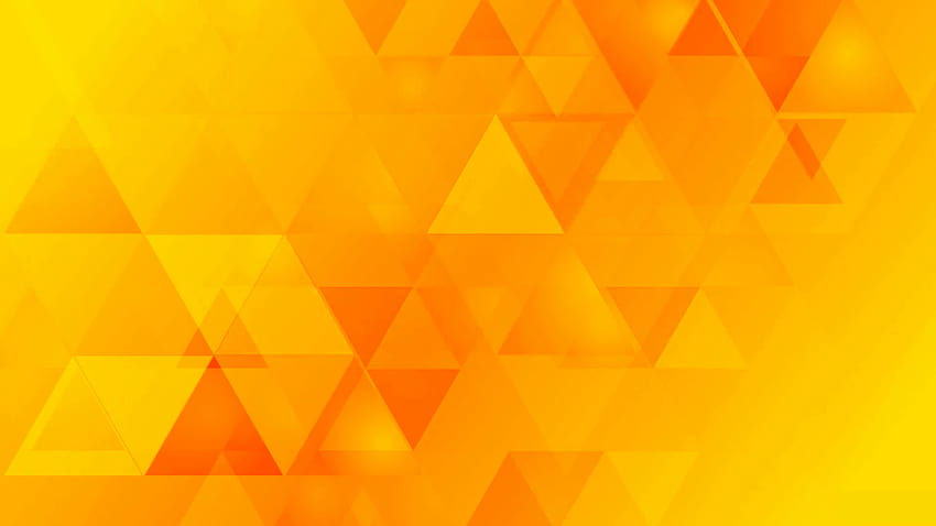Bright orange geometric tech backgrounds with triangles. Video, orange background HD wallpaper