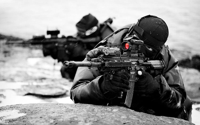 broń palna pistolety snajper, amerykański snajper Tapeta HD