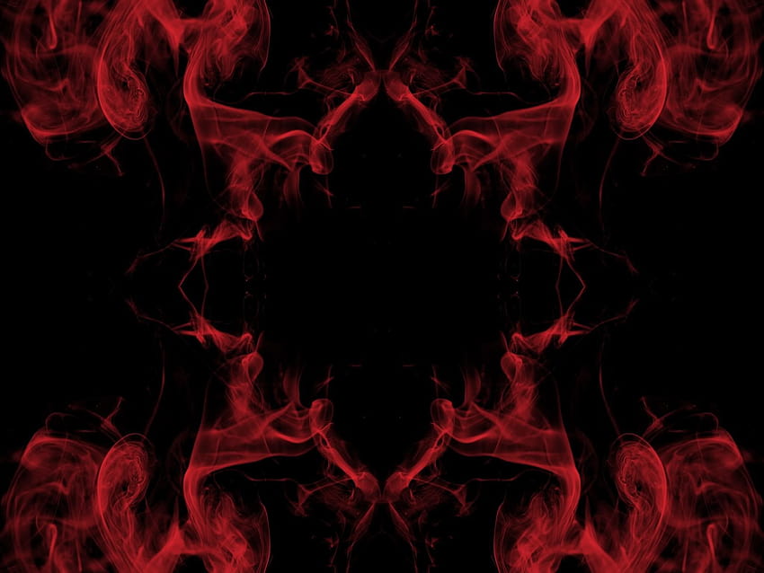 Roter Rauch, roter und schwarzer Rauch HD-Hintergrundbild