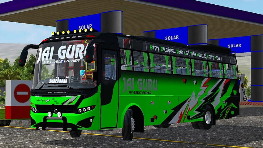 Livrea dell'autobus turistico del Kerala Jai ​​Guru, autobus jai guru Sfondo HD
