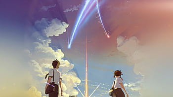 Anime scenery, sunset, anime school girl, clouds, artwork, Anime, HD  wallpaper | Peakpx