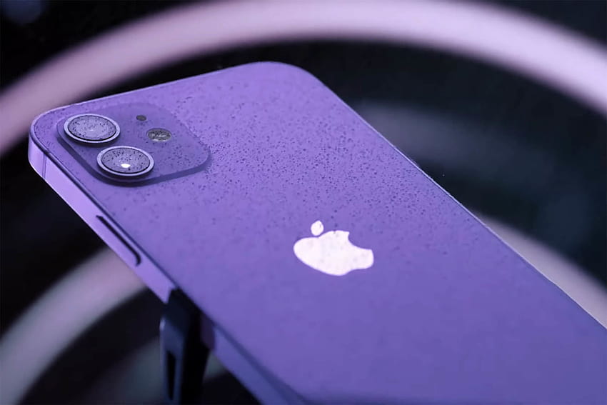 The iPhone 12 now comes in a purple color that's perfect for spring HD wallpaper