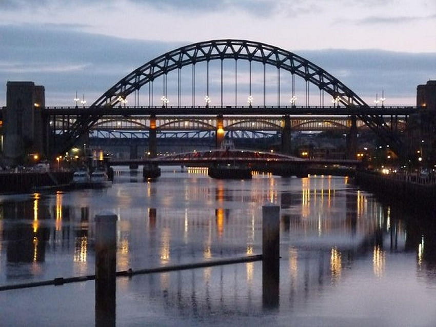 40 fabulosos del puente Tyne de Newcastle, Newcastle, Inglaterra fondo de pantalla