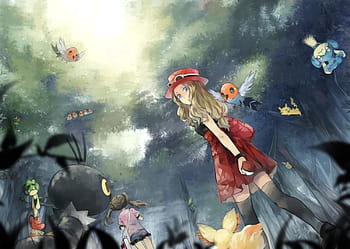 Pokemon serena and fennekin HD wallpapers | Pxfuel