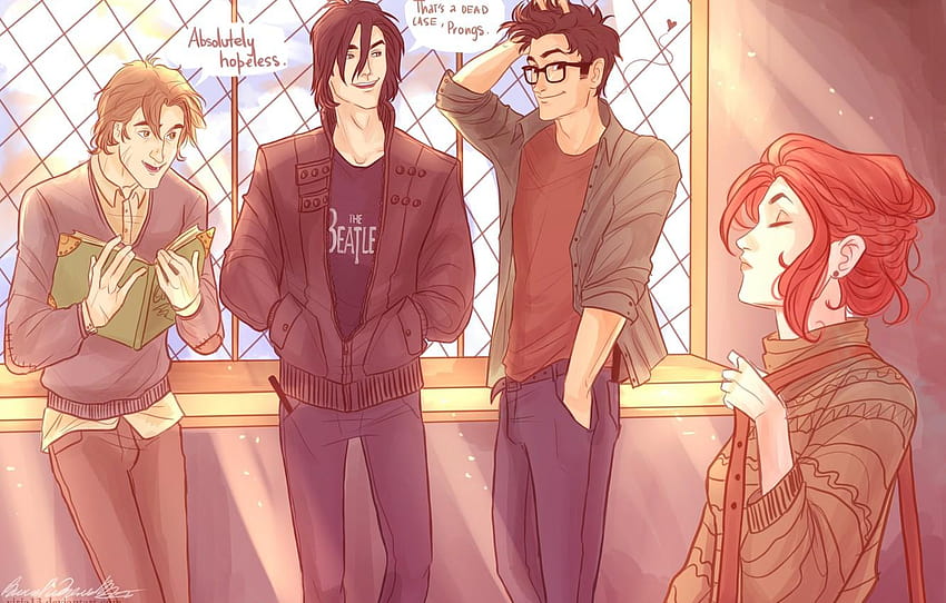Harry Potter, Lily Evans, Remus Lupin, Sirius Black, James, harry potter  anime HD wallpaper | Pxfuel