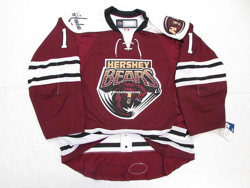 Customize NEW BRADEN HOLTBY HERSHEY BEARS Hockey Jersey Embroidery