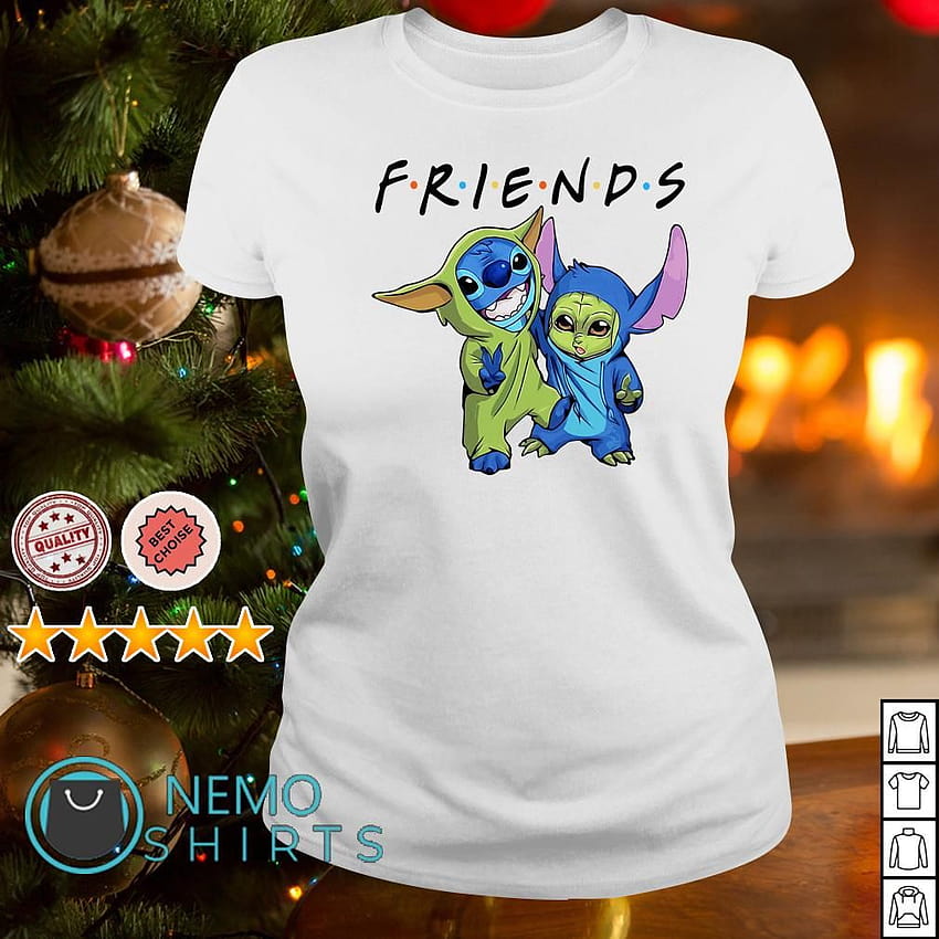 Camiseta de amigos Baby Yoda y Baby Stitch, baby yoda mexicano fondo de pantalla del teléfono