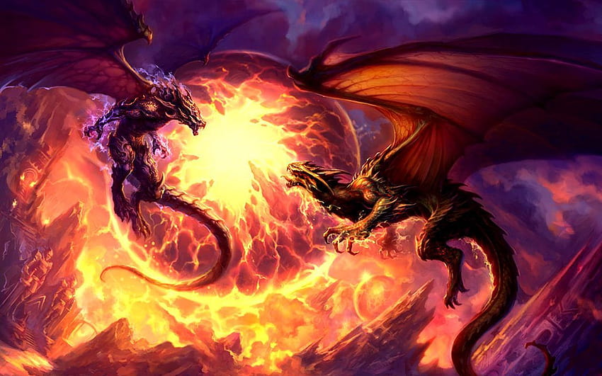 Epic Anime Dragon, anime dragons HD wallpaper