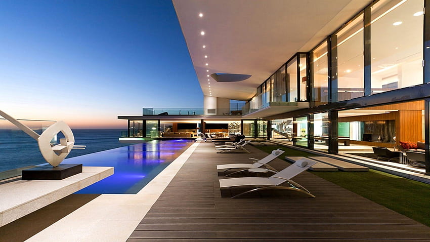 Luxury House, luxury mansion HD wallpaper