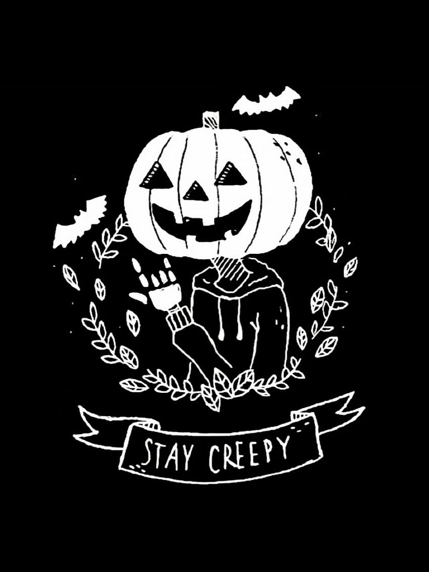 Страшно сладки фонове за Хелоуин, сладък призрачен Хелоуин HD тапет за телефон