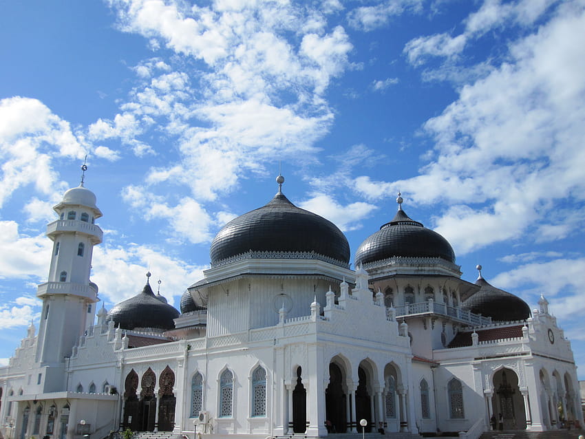 masjid Raya Baiturrahman in Indonesia, aceh HD wallpaper