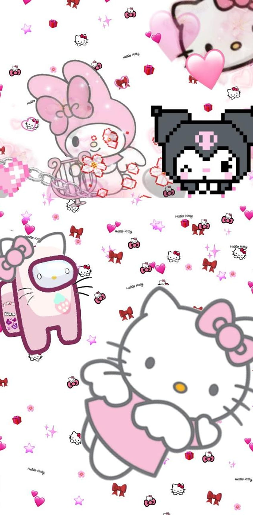 Hello Kitty by Saddy724, goth hello kitty HD phone wallpaper