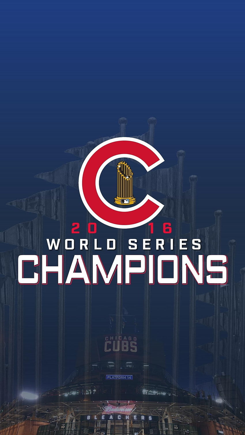 Download Plain Chicago Cubs Logo Poster Wallpaper