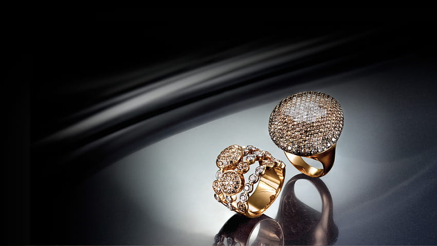 диамантени бижута, бижута, графика натюрморт, моден аксесоар, пръстен, диамант, златни бижута HD тапет