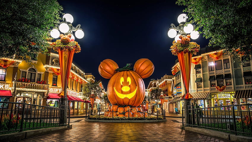 4 Disneyland, halloween disney Wallpaper HD