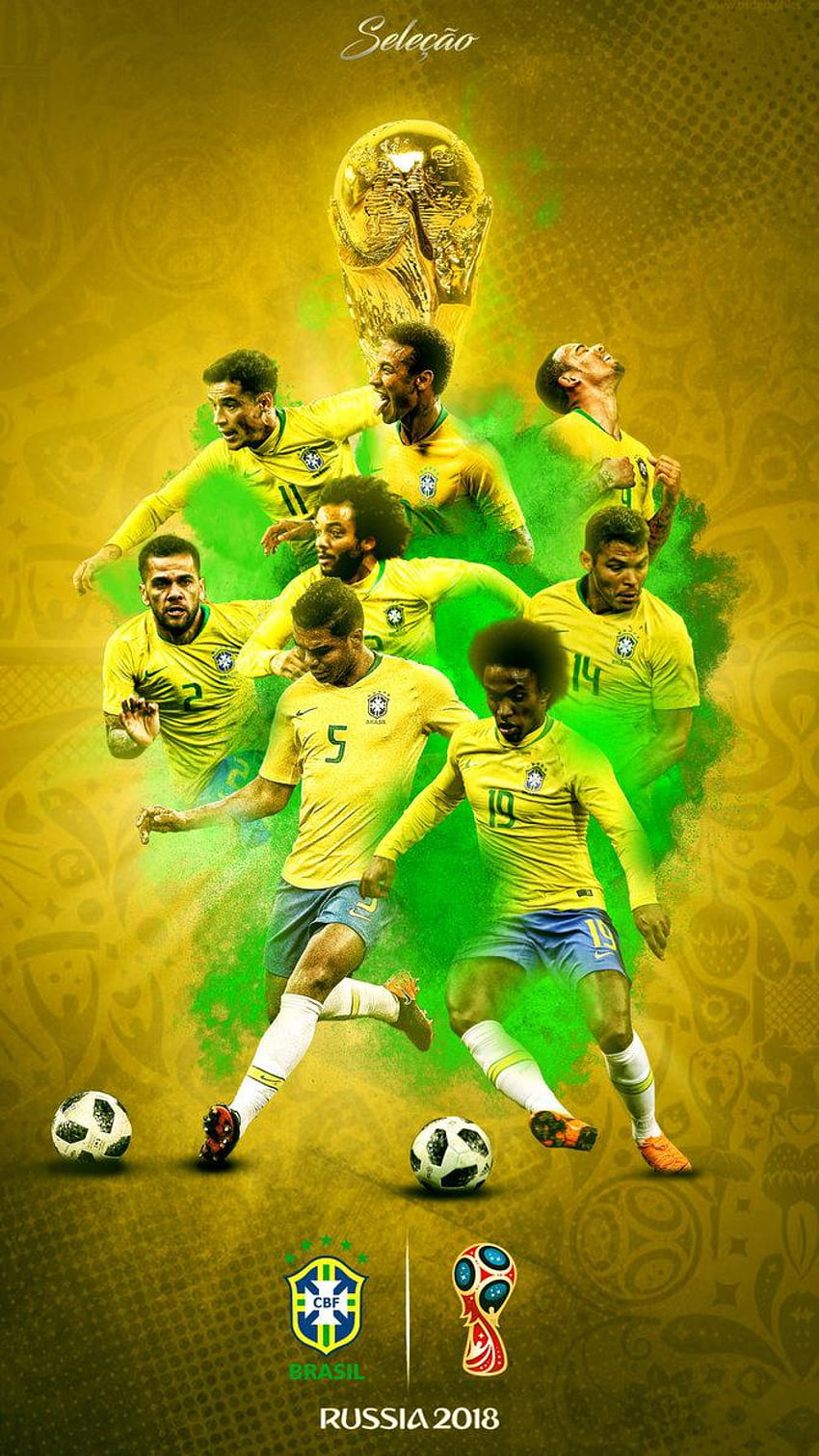 Бразилски футбол, бразилски футбол HD тапет за телефон