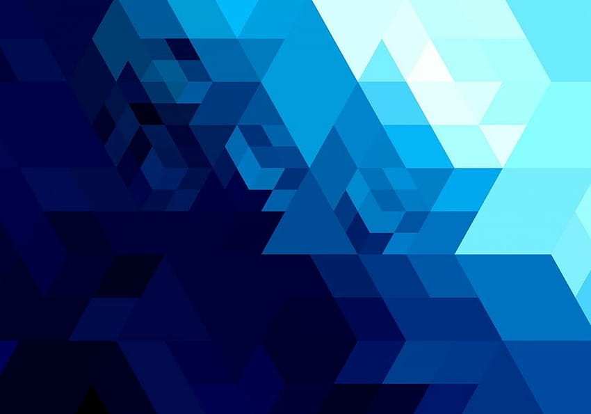3 Abstrakcyjny jasnoniebieski kształt geometryczny, figury geometryczne Tapeta HD