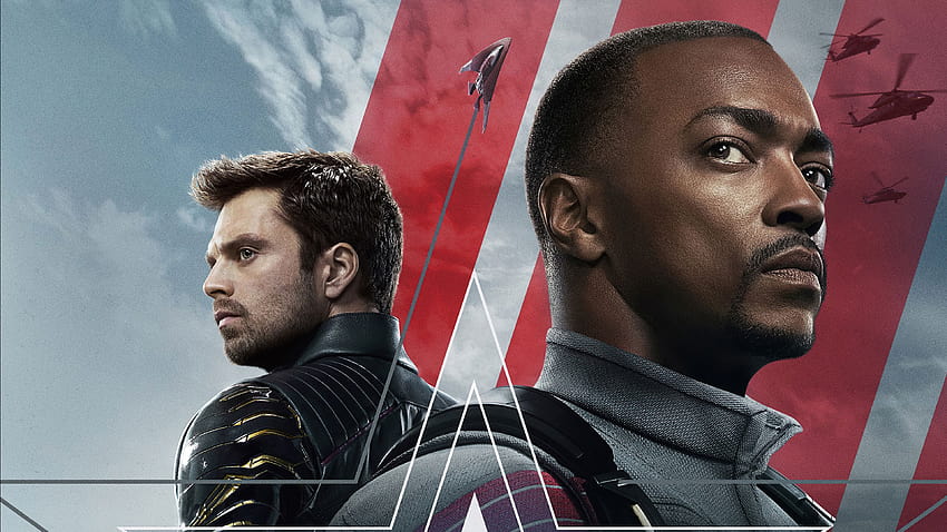 Anthony Mackie Bucky Barnes Falcon Sam Wilson Sebastian Stan Winter Soldier The Falcon and the Winter Soldier HD wallpaper