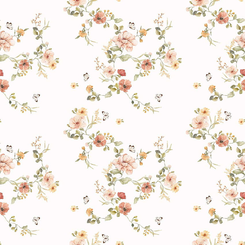 Floral Vintage, flower print HD phone wallpaper