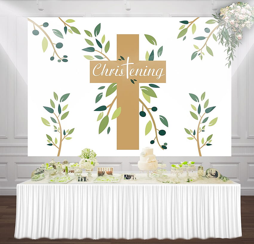 First Communion Party Backdrop Christening Catholic Holy Decorations  Banners Dessert Table Backgrounds Supplies, first holy communion HD  wallpaper | Pxfuel
