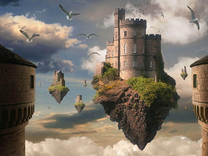 Castillo de fantasía 3D D 6325, castillo de robert finale moon eltz fondo  de pantalla | Pxfuel