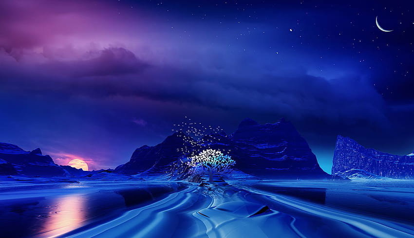 1336x768 Enchanting Blues Laptop , Backgrounds, and HD wallpaper