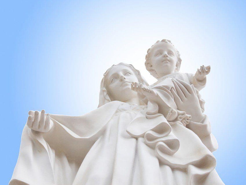 Virgin Mary Group, jesus and saints HD wallpaper