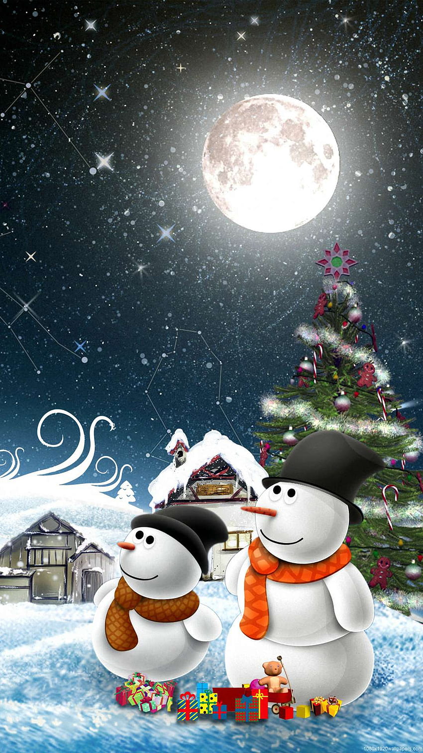 Winter-Weihnachtsporträt, Porträtweihnachten HD-Handy-Hintergrundbild