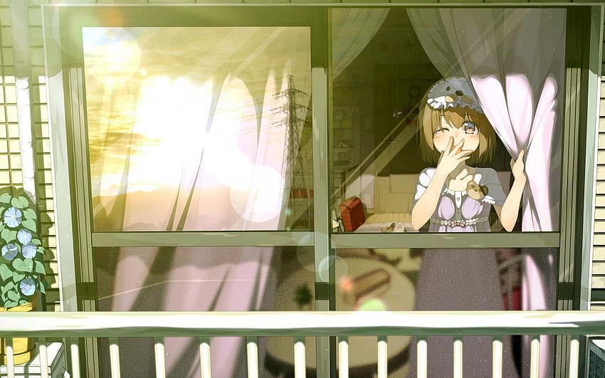 2880x1800 Anime Girl, Pajamas ... maiden, anime morning HD wallpaper