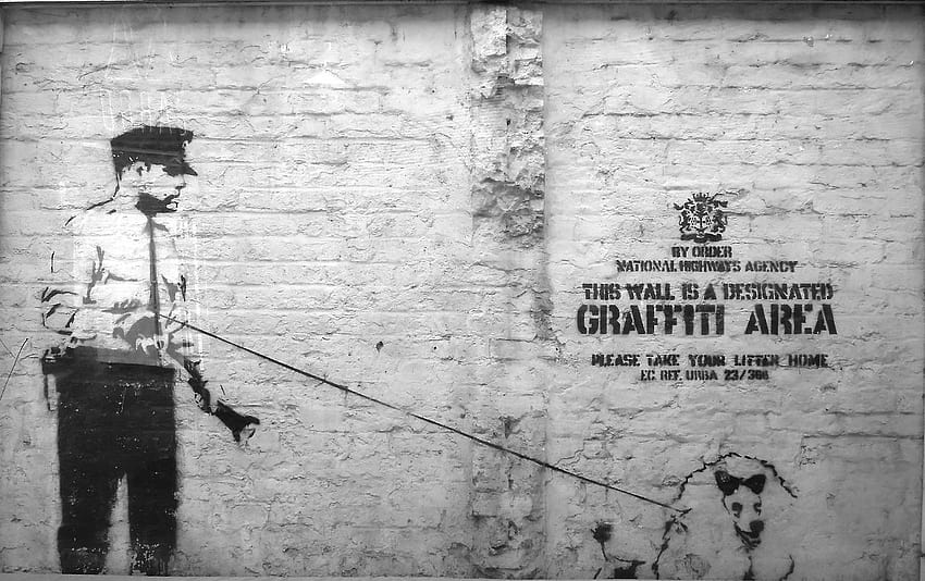 Street Art Backgrounds Group, banksy art white background HD wallpaper |  Pxfuel