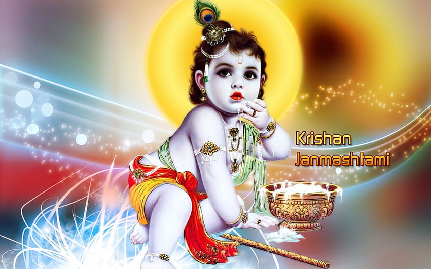 Bhagwan Ji Bana yardım et: Shree krishna janmashtami Lord Celebrate festival, shri krishna janmashtami HD duvar kağıdı