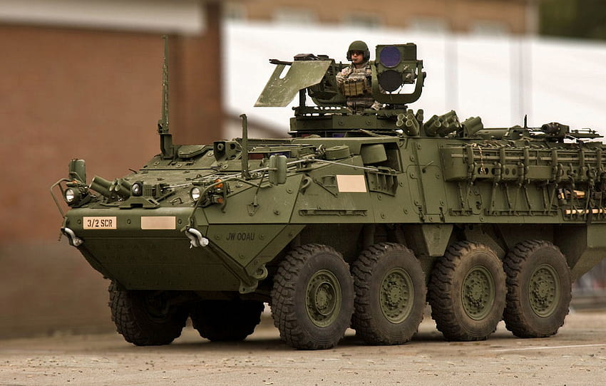 Stryker, General Dynamics Land Systems, veicolo corazzato da combattimento, stryker , sezione оружие, veicolo stryker Sfondo HD