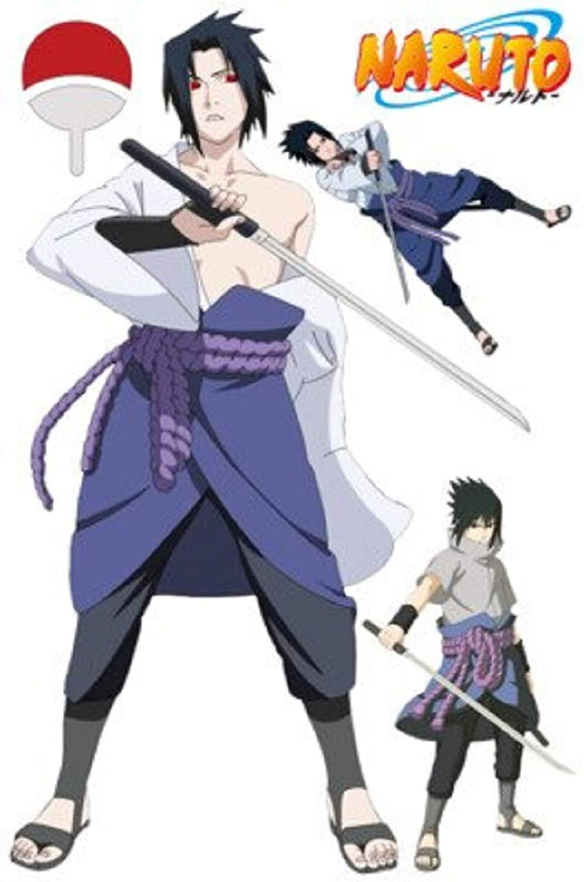 Stiker Naruto Anime Efek Visual 3D Naruto Sasuke Hatake Kakashi Jiraiya Itachi Mode, kakashi dan itachi wallpaper ponsel HD