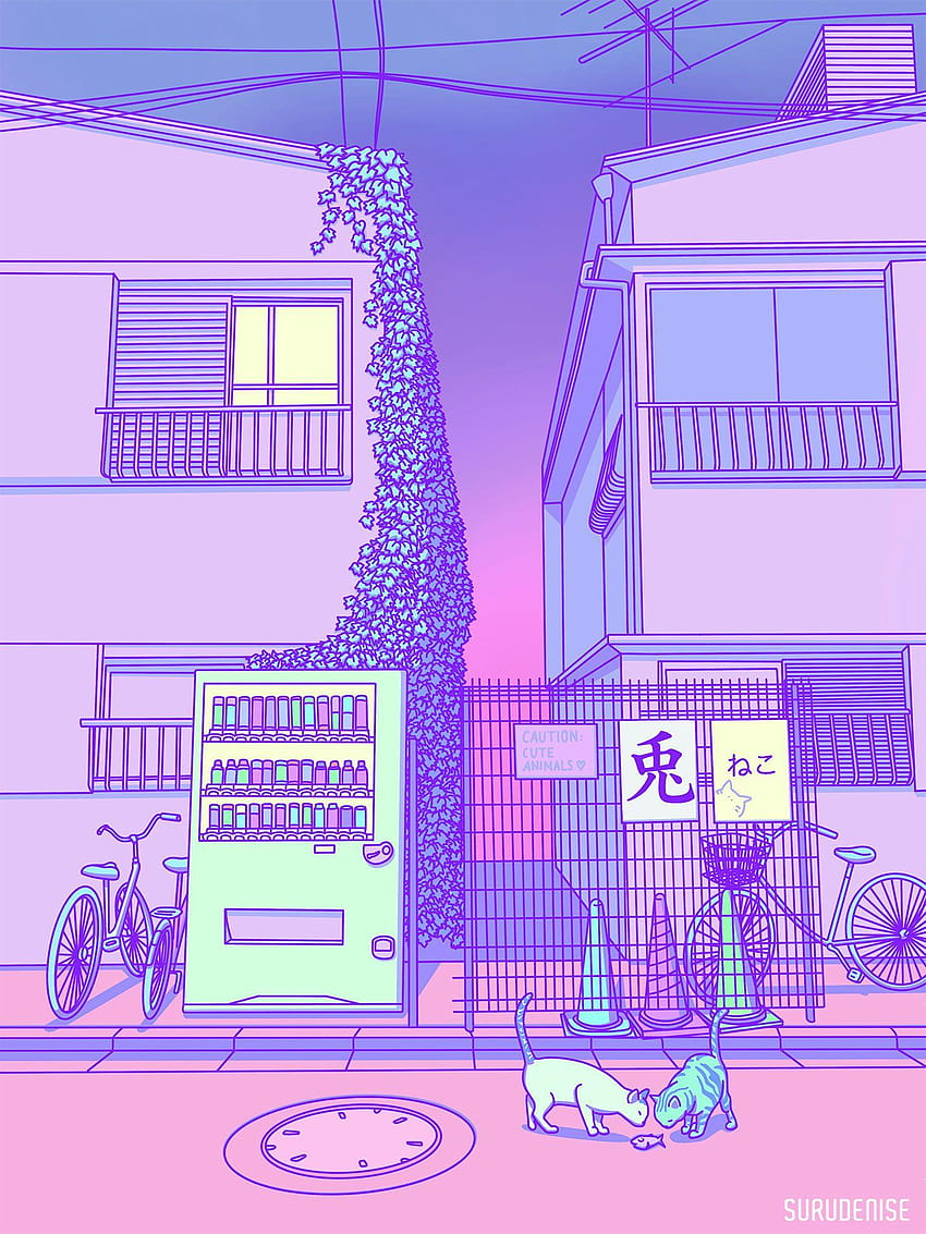Pastel Japan by surudenise, japan aesthetic HD phone wallpaper