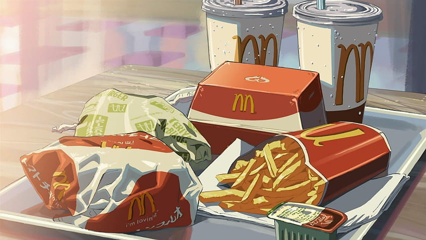 En İyi 5 McDonald's Arka Planı Hip'te Tumblr, estetik anime yemekleri HD duvar kağıdı