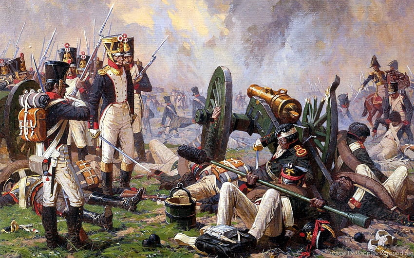 ナポレオン、砲兵隊、戦争、兵士、制服...背景、ナポレオン戦争 高画質の壁紙