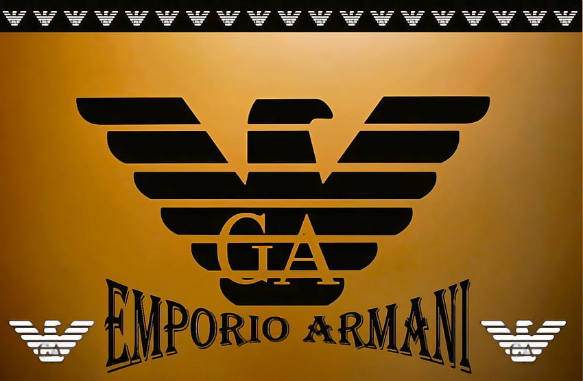 armani logo, ea7 HD wallpaper