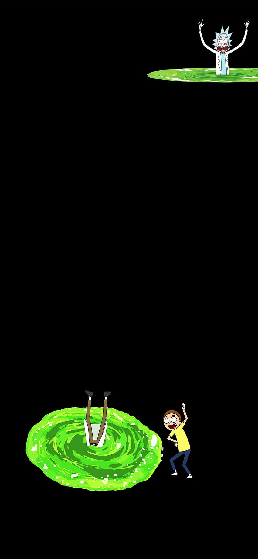 Rick and Morty Portal 2 by ScubaRJ Galaxy S10... iPhone, リック アンド モーティ ポータル iphone HD電話の壁紙