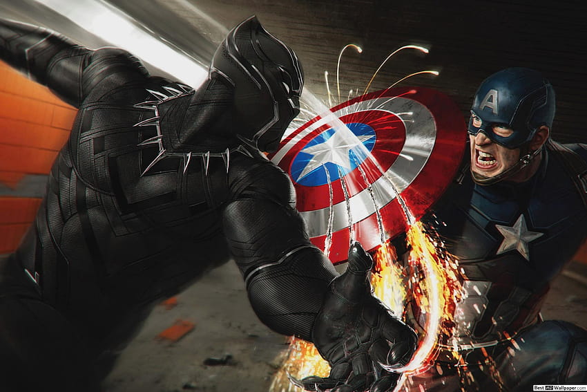 Avengers: Black Panther vs. Captain America, black panther 2 HD wallpaper