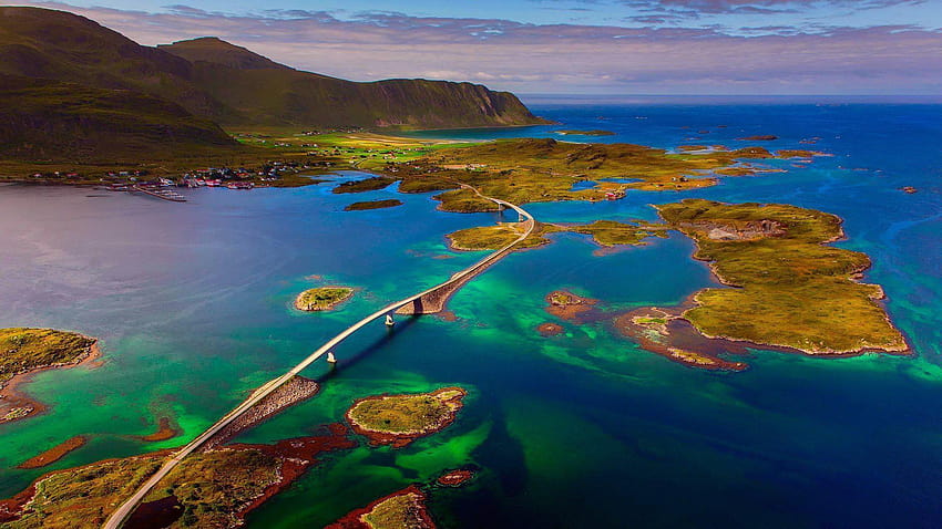 A bridge in the Lofoten Islands, Norway and HD wallpaper | Pxfuel