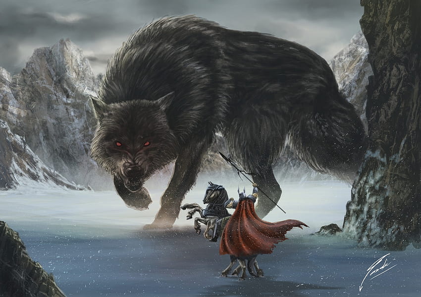 Fenrir diposting oleh Zoey Anderson, serigala fenris Wallpaper HD
