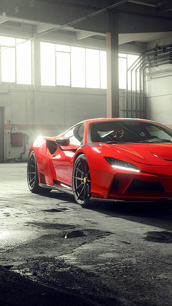 2021 Ferrari F8 Tributo Novitec N Largo Front View Red Sports