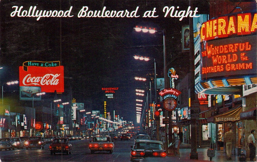 Булевард Холивуд, Лос Анджелис ...pinterest HD тапет