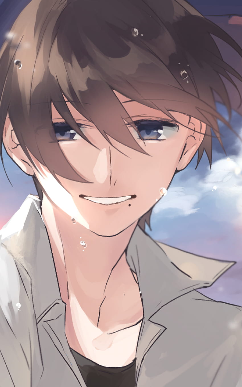 1600x2560 Anime Boy, Smiling for Google Nexus, boy smile HD phone wallpaper  | Pxfuel