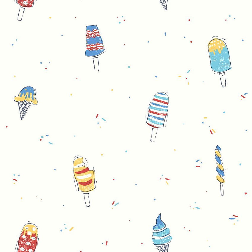 Ice Cream in Soft Blues and Multi from the Dream Big HD phone wallpaper